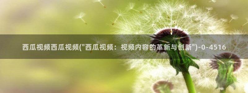 西瓜影影视大全